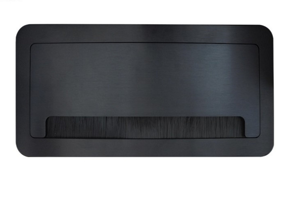 China Material de alumínio da caixa preta do poder da tabela de conferência da escova com HDMI e VGA fornecedor