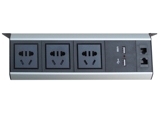 China Universal sob a tomada da tira do poder da mesa com 2*USB o carregador/1*LAN fornecedor